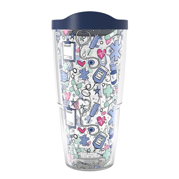 Tervis Medical - Tools of the Trade Made in USA Double Walled Insulated Tumbler Travel Cup Keeps Drinks Cold & Hot, 24oz, Classic