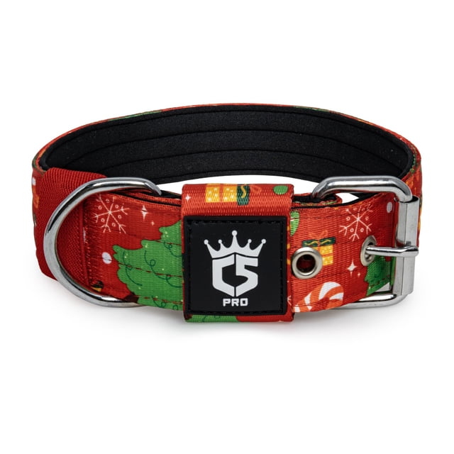 Collar táctico para perros TSPRO de 3,8 cm de ancho con hebilla metálica resistente