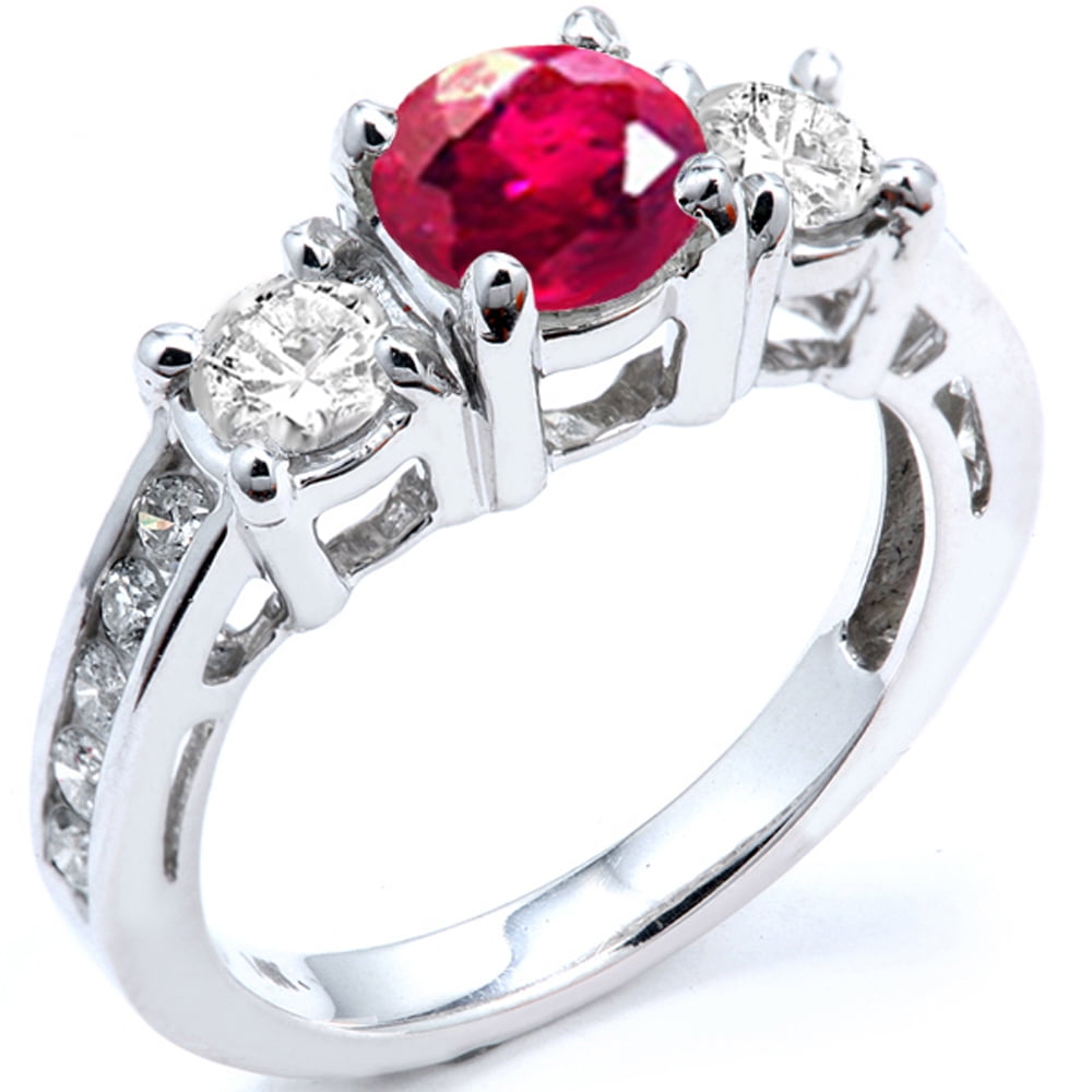 Sizes 4 to 12 Details about   10k White Gold Natural Ruby & Pearl Womens Eternity Ring 