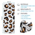 thumbnail image 2 of Black and Orange Of Leopard Print Hot Yoga Mat Towel Non Slip for Hot Yoga - Quick-Drying Yoga Mat Cover with 4 Corner Pockets with Travel Bag - Hot Yoga Towel Non Slip 70"x26", 2 of 6