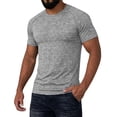thumbnail image 4 of LTTVQM Men’s Quick Dry Active Workout T Shirt Summer Spring Short Sleeve 2026 Training Tee Top for Night Running Gym Light Gray 2XL, 4 of 6