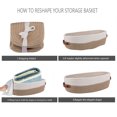 thumbnail image 6 of Oradrem Cotton Rope Bathroom Decor Basket,Toilet Paper Holder Basket,Farmhouse Home Decor Organizing Baskets 13"x5.9"x4" Brown, 6 of 7