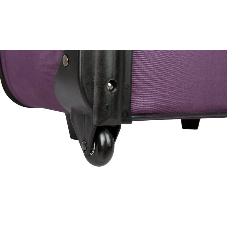 Protege 5-Piece Purple Softside Travel Luggage Set with 2 In-Line
