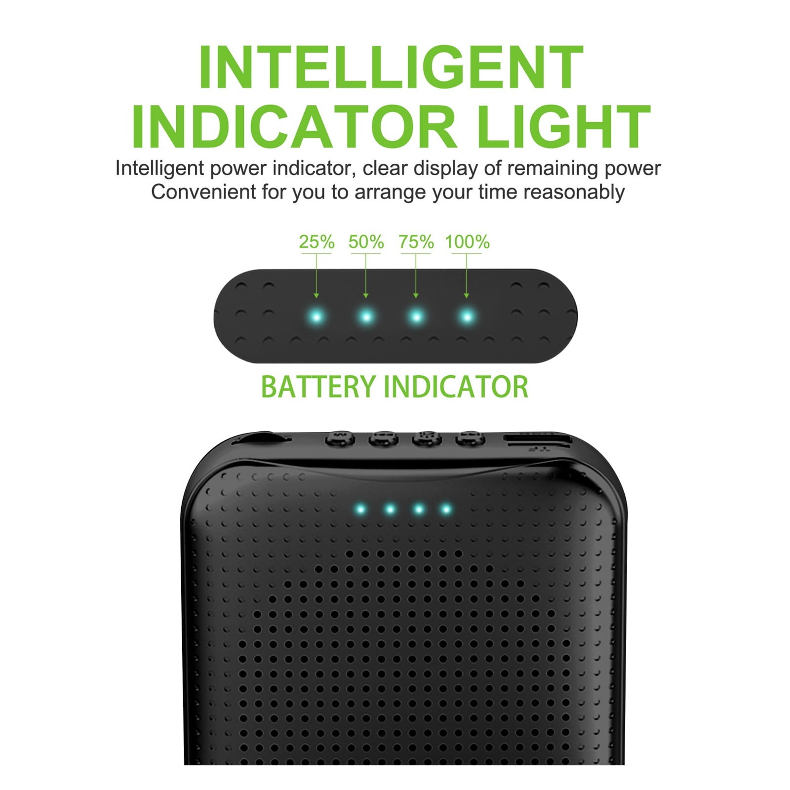 Voice Amplifier 5W 2200mAh Multifunctional Portable Voice Speakers With Microphone For Teacher Tour Guide Speech Meeting ,Powerful&Original Sound