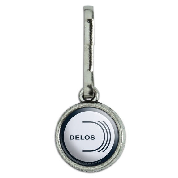 Westworld Delos Logo Antiqued Charm Clothes Purse Suitcase Backpack Zipper Pull Aid