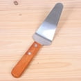 thumbnail image 4 of maskred Stainless Steel Pizza Dividing Spatula Slicer Home Wood Handle Spade Cake Serving Lifting Tool Kitchen Accessory 2Set, 4 of 6