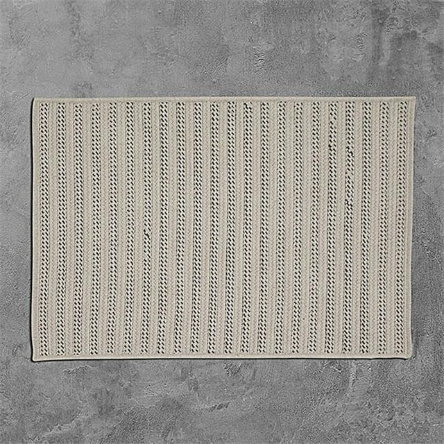 Colonial Mills Rug OO49R036X060S 3 x 5 ft. Sunbrella Booth Bay Braided Rug Granite
