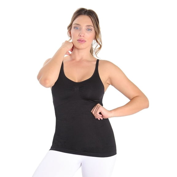 SlimMe Goalkeeper Seamless Shaping Sport Cami - Womens - Female, X-Large, Black
