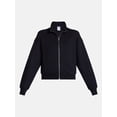 thumbnail image 7 of Athletic Works Women's Cropped Fleece Bomber Jacket with Long Sleeves, Sizes XS-XXL, 7 of 7