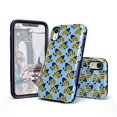 Casely iPhone XR Case | Something's Fishy Navy Blue &amp; Yellow Fish Print ...