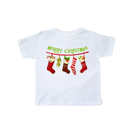 

Inktastic Christmas Stockings Gift Toddler Boy or Toddler Girl T-Shirt