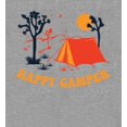 thumbnail image 2 of Adventure Society Happy Camper Heather Gray Adult Crew Neck Long Sleeve Tee-XXL, 2 of 3
