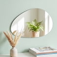 thumbnail image 5 of Ouuluon Irregular Frameless Self-Adhesive Wall Mirror, 16×16in Explosion-Proof Hd Acrylic Wall Mirrors for Bathroom Bedroom Vanity Decor, 5 of 6