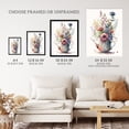 thumbnail image 3 of Quirky Wildflower Bouquet in Tea Pot Vase Watercolour Painting Pink Blue Purple Spring Flower Blooms Unframed Wall Art Print Poster Home Decor Premium, 3 of 5