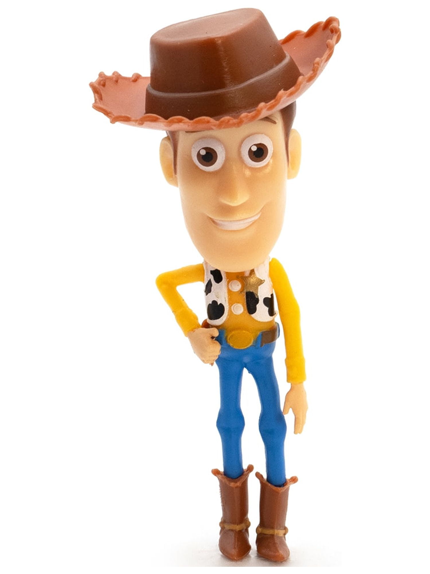 (6 pack) Disney Pixar Plastic 2"x 3" Articulated Arms Woody Action Figure