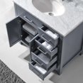 thumbnail image 4 of Caroline Parkway 36" Single Bath Vanity in Gray with White Marble Top and Round Sink with Polished Chrome Faucet with Matching Mirror, 4 of 7