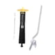 thumbnail image 1 of Kit de válvula de descarga para manija de inodoro, repuestos profesionales con cadena fácil de usar. Amarillo, 1 of 9
