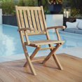 thumbnail image 2 of Modway Marina Outdoor Patio Teak Folding Armchair in Natural, 2 of 6