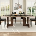 thumbnail image 6 of ChVans 70.9" Large Kitchen Dining Room Table for 6-8 People, Rectangular Wooden Kitchen Table with Heavy Duty Legs, Modern Dinner Furniture Last Forever, Wood Grain, 6 of 7