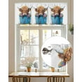 thumbnail image 7 of Highland Cattle Valances for Windows Farmhouse Cow Funny Animal Valance Rod Pocket Light Filtering Short Window Treatments Curtains for Kitchen Bathroom Living Room Bedroom, 1 Panel, 42 x 18 Inch, 7 of 7