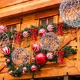 thumbnail image 4 of NUOLUX 5Pcs Red Fabric Christmas Bow Ornament for Tree Wreath Door Wall Holiday Decoration, 4 of 6