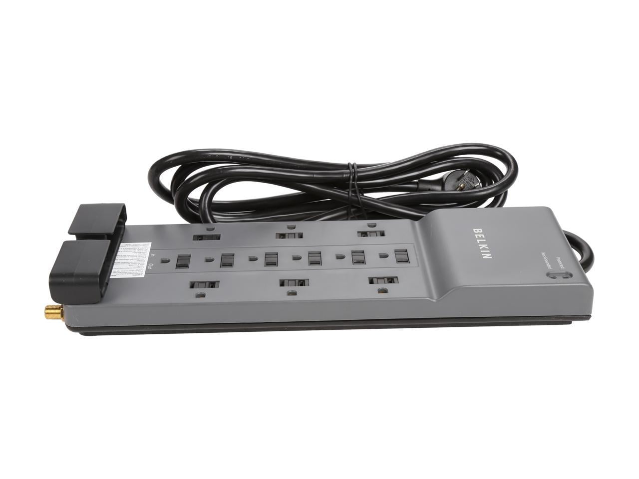 Belkin 12-Outlet Home and Office Series Surge Protector, 8ft Cord, Gray