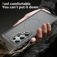 thumbnail image 4 of Dteck for Samsung Galaxy S25 Ultra Case with Magnetic, Compatible with MagSafe, Military Drop Protection Slim Translucent Matte Shockproof with Anti-Fingerprint Phone Case,Gray, 4 of 8