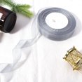 thumbnail image 2 of Namzi 3/4 inch Green Sheer Organza Ribbon 50 Yards Chiffon Ribbon for Gift Wrapping Mother's Day Wedding Flower Bouquet Crafts（Gray）, 2 of 5