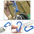 thumbnail image 1 of 5Pcs D Ring Chain Outdoor Car Key Accessories Quickdraw Snap Key Survive Hike Clasp Screw Hook Buckle Aluminum Clip Hang LockGreen 5pcs He Qiyong unisex, 1 of 1