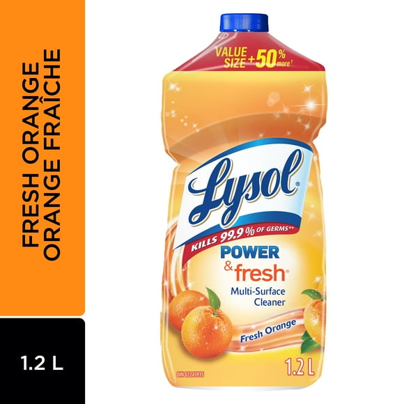 Lysol All Purpose Cleaner, Pour, Orange, Multi Surface Cleaner, 1.2 L