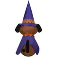 thumbnail image 3 of Gemmy Halloween Inflatable Dog in Witch Hat, 4 ft Tall, Multi, 3 of 5