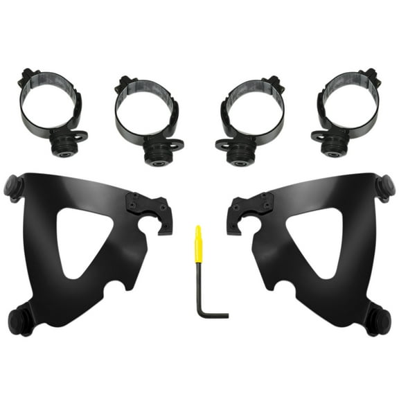 Memphis Shades Road Warrior Trigger-Lock Black Mounting Kit (MEB2043)