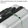 thumbnail image 5 of Uxcell 2.5mmx1.5m Coated Security Steel Cable Luggage Lock Wire Rope Double Loop Green, 5 of 5