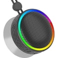thumbnail image 1 of wonima11 Bluetooth Shower Speaker, Portable Wireless Speaker Suction Cup, Bluetooth Speaker with RGB Lights, 360° HD Sound Sound Support TF Card Shower Radio for Outdoor/Travel/Gifts/Gym (Black), 1 of 1