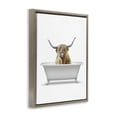 thumbnail image 3 of Stupell Industries Eclectic Traditional Longhorn in Bath Brown Floating Frame Canvas Art, 17 x 21, by Annalisa Latella, 3 of 8