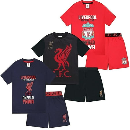 Liverpool FC Boys Pyjamas Short Kids OFFICIAL Football Giftsebneei Walmart