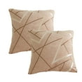 thumbnail image 1 of Funda de almohada cuadrada suave, moderna, cómoda, de chenilla con textura de punto Simple, 2 uds., 1 of 5