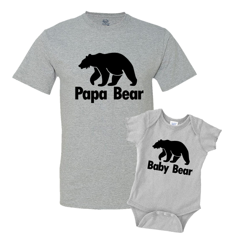 Papa Bear Toddler Short-Sleeve Tee for Boy Girl Infant Kids T-Shirt On Newborn 6-18 Months 
