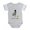 Heather Gray, variant on CafePress - FIN Silver Pug Life - Cute Infant Baby Football Bodysuit