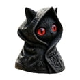 thumbnail image 3 of The Mysterious Cape Cats Statue Dressed In A Cape Is A Gothic-style Blacks Cats Statue., 3 of 5