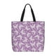 thumbnail image 1 of Fotbe Purple Butterflies Floral Bolsa Tote con Estampado para Mujer, Bolsos con Cremallera, Bolsa de Hombro Casual de Gran Capacidad con Bolsillos Internos, 1 of 7