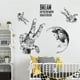 thumbnail image 2 of Pegatinas de pared ZHCH planeta astronauta decoración Mural, 2 of 5