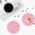 thumbnail image 5 of Disketp Breast Cancer Awareness Funny Coasters,6 Pcs Leather Coasters With Holder, Perfect Housewarming Hostess Gifts,Protect Furniture From Water Marks Scratch And Damage, 5 of 9