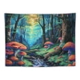 thumbnail image 5 of Chilfamy Forest Tree Tapestry Fantasy Neon Mushroom Tapestry Galaxy Space Wall Tapestries Aesthetic Floral Plant Landscape Tapestry Wall Hanging for Home Decor Painting, 5 of 6