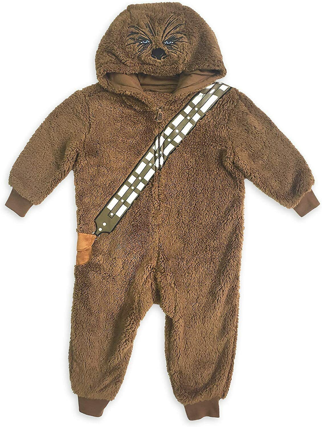 Disney Store Star Wars Chewbacca Costume Hooded Sleeper Pajama Boy Size