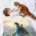 thumbnail image 2 of La Leyenda de Zelda: Breath of the Wild anti-pilling, suave, ligera, esponjosa y acogedora de lujo para hogar y cocina – Perfecta para niños y adultos,110x70cm, 2 of 6