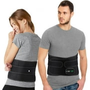 SUWU Cordless Heating Pad for Back, FSA or HSA Eligible Portable Lower Back Massager, Heated Back Brace Vibration Wrap, Heated Back Belt, Wearable Heating Pads Lumbar Support Heat Pad