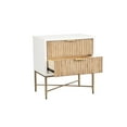thumbnail image 3 of Origins by Alpine Larsen 2 Drawer Nightstand in White, 3 of 6