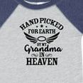 thumbnail image 4 of Inktastic Handpicked for Earth by My Grandma in Heaven Angel Wings Boys or Girls Baby Bodysuit, 4 of 5