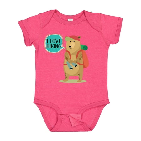 

Inktastic Hiker Backpacking I Love Hiking Gift Baby Boy or Baby Girl Bodysuit
